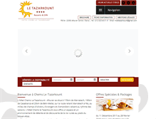 Tablet Screenshot of hoteltazarkount.com